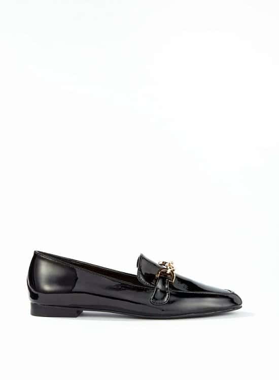 SALE - Black FANCY Trim Detail Loafers!