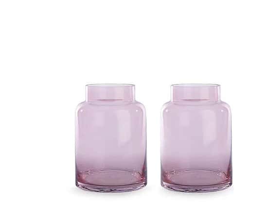 Pink Apothecary Vases 2 Pack - £12.00!