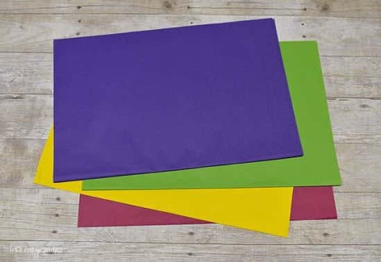 George Home Yellow, Red, Pink, Purple & Blue Tissue Paper - £1.25!