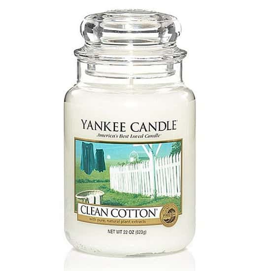 SALE - Yankee Candle Clean Cotton Large Jar!