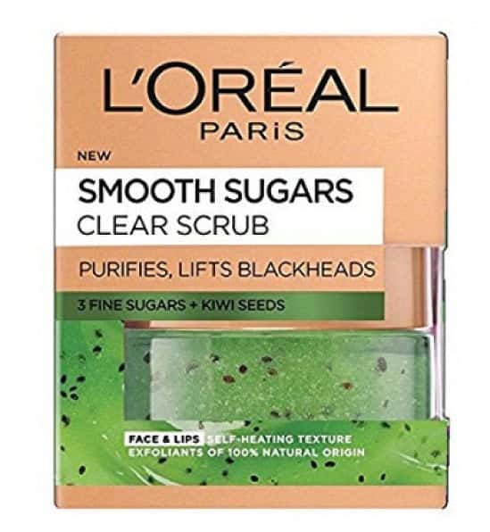 Save- L'Oréal Smooth Sugars Kiwi Clear Scrub - 50ml