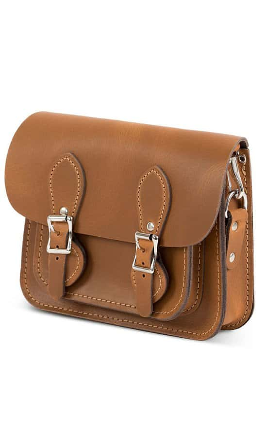 SALE - Gweniss Freya Mini Satchel - Premium Vintage Tan