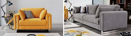 SALE - Sofisticat 4 Seater Classic Back Fabric Sofa!