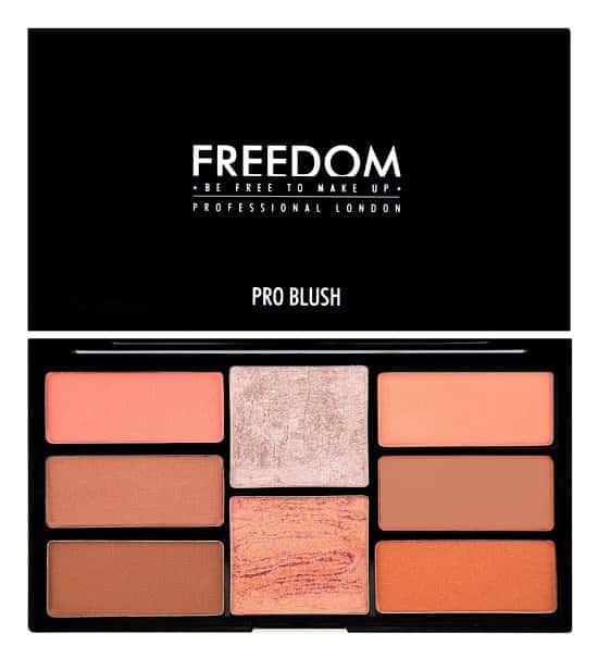 SALE, SAVE 50% - Freedom Makeup London Pro Blush Palette Peach and Baked!