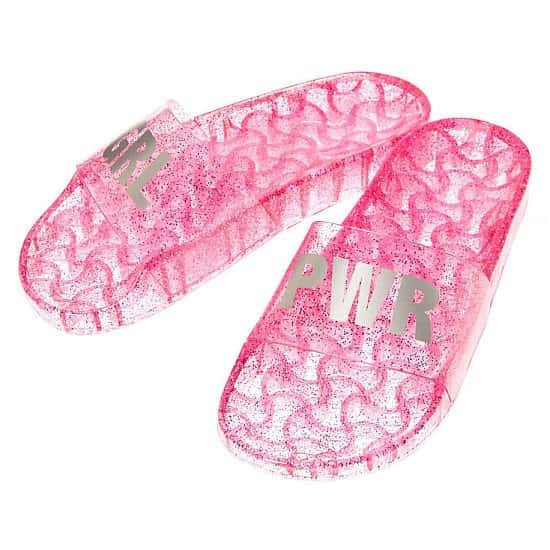 BUY 3 GET 3 FREE - Jelly GRL PWR Pool Slide Sandals, Pink!