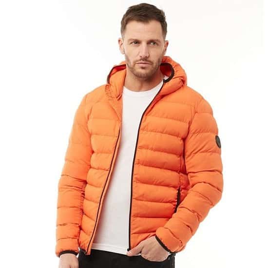 SALE - French Connection Mens Row 2 Hooded Jacket Orange!