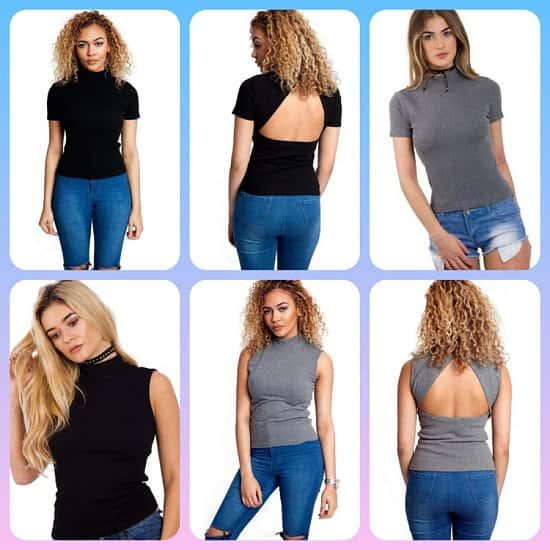 Cut out back tops £10