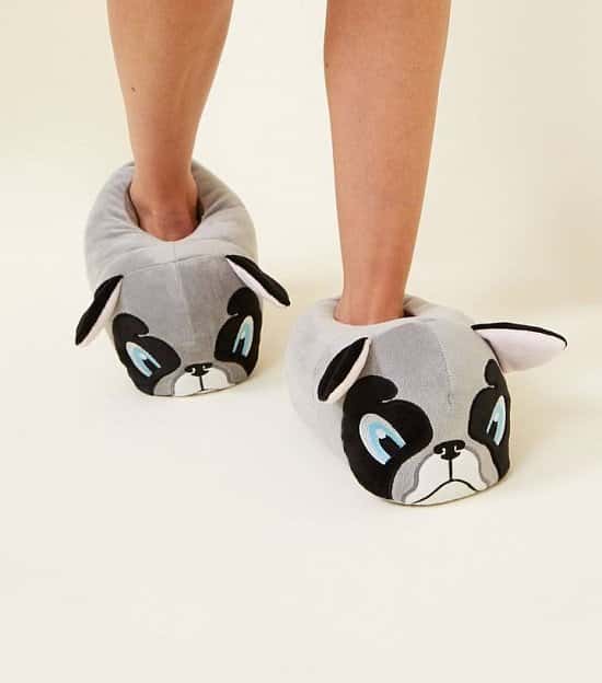 SALE - New Look slippers with frenchie pint