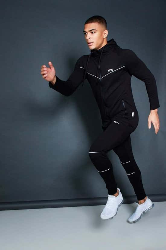 30% OFF SPORTS WEAR - ACTIVE ZIP THROUGH HOODED SKINNY TRACKSUIT