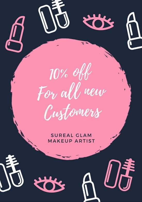 10% Off all services at SuReal Glam makeup artist