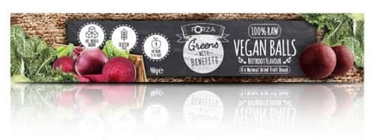 Healthy snacks full of delicious flavour! Vegan Balls from FORZA! 6 x 40g Beetroot Flavour. SAVE 33%