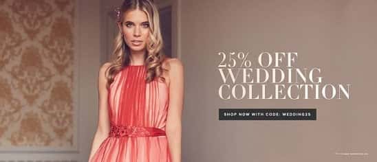 25% off Wedding Collection