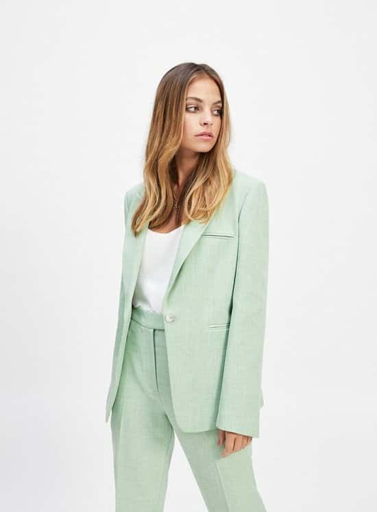 Up to 60% off sale - PETITE Green Open Weave Blazer