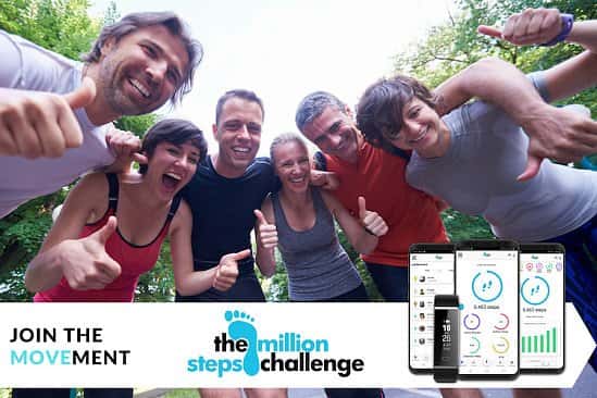 Win one of 25 FREE Places + Reserve £19.99  Launch Package for The National Million Steps Challenge