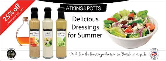 25% Off Atkins & Potts Dressings