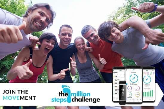 Win one of 25 FREE Places + Reserve £19.99 Launch Package for National Million Steps Challenge