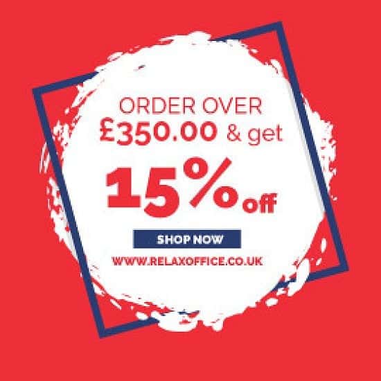 15% off orders over £350
