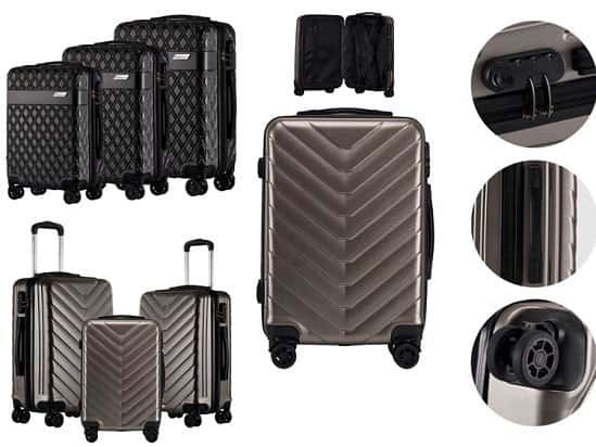 2019 ABS Hard Shell Cabin Suitcase Case 4 Wheels