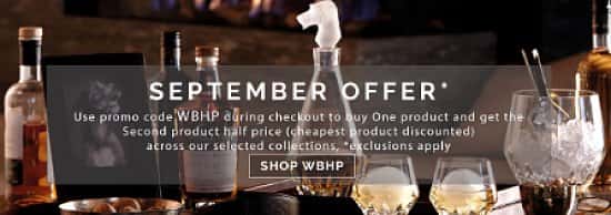 September Offer - Buy One Get One Half Price