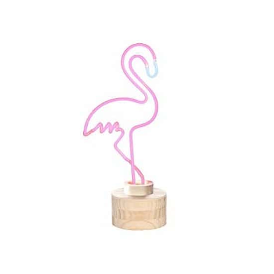 Lumo Flamingo LED Neon Light! RRP £12, Now Only £4.99!