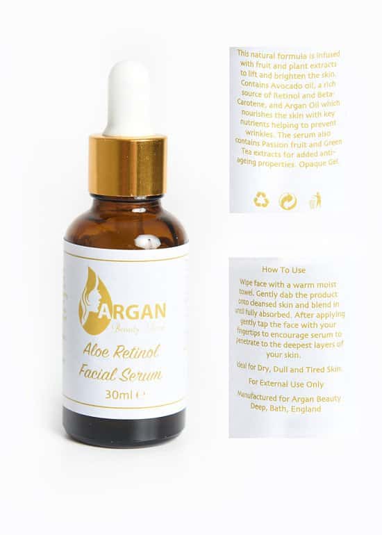 Retinol 2.5% Facial Serum 30ml with Hyaluronic Acid & Vitamin E For Wrinkles & fine Lines
