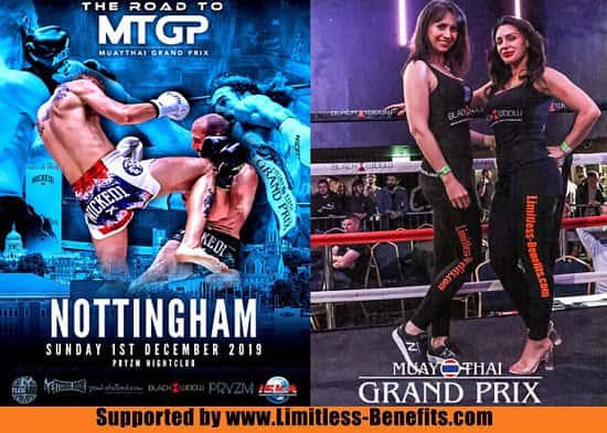 Win 2 tickets to Muay Thai Grand Prix Pryzm Nottingham supported by Limitless Benefits Ring Girls