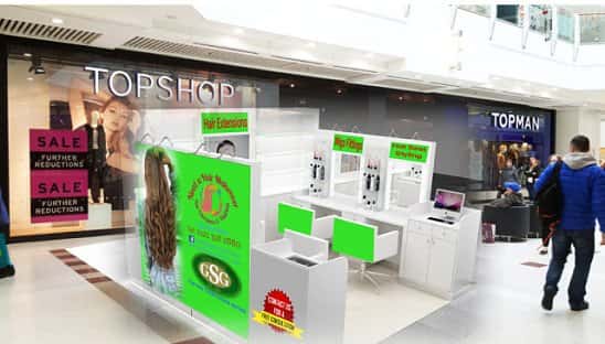 Start your own Hair Extensions Business in busy Shopping Mall