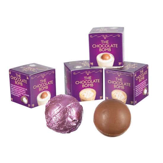 The Chocolate Bomb -Simply Add to hot milk, Marshmallows included within the chocolate shell - For O