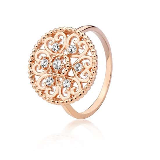 Up to 60% Off on selected ARGENTO - ROSE GOLD CIRCLE HEART RING