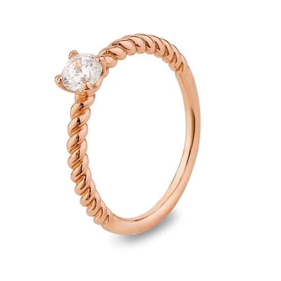 Up to 60% Off on selected ARGENTO - ROSE GOLD CRYSTAL STACKING RING
