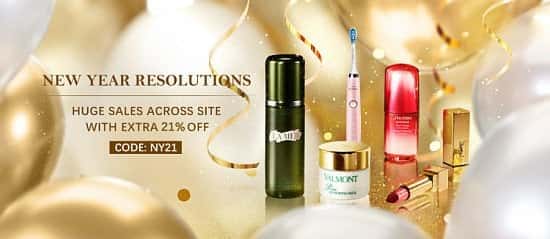 New Year's Resolution Promotions - 21% OFF for everything!
