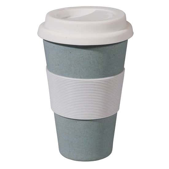 Our Bamboo Travel Mugs are just £9.95 and available in a range of different colours!