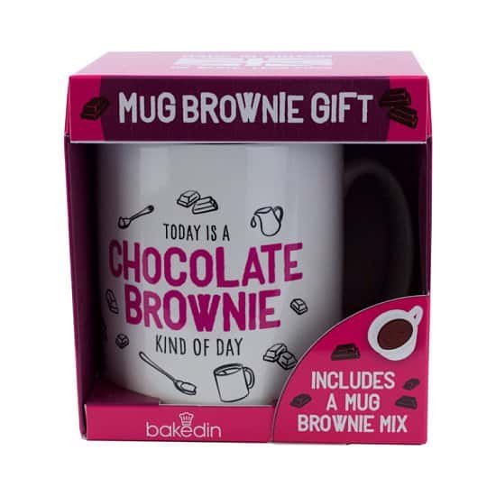 Perfect for Valentines Day - Chocolate Brownie Gift Mug and Cake Mix just £9.95!