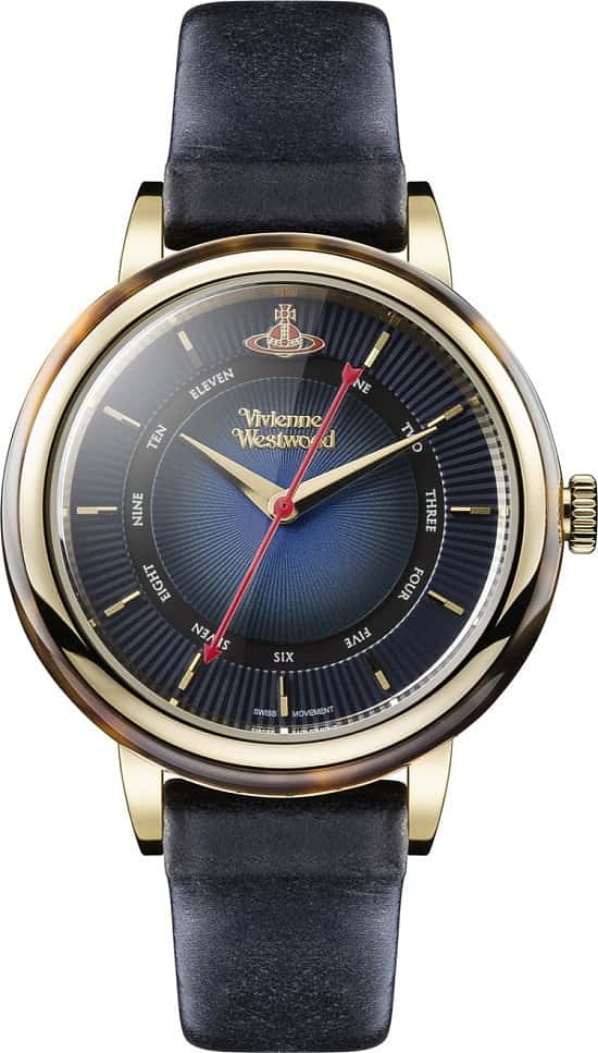 Up to 60% Off on Vivienne Westwood Jewellery - Navy & Gold Portobello Watch!