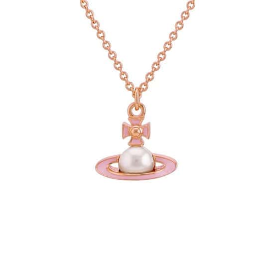 Up to 60% Off on Vivienne Westwood Jewellery - Park Pink Rose Gold Necklace!