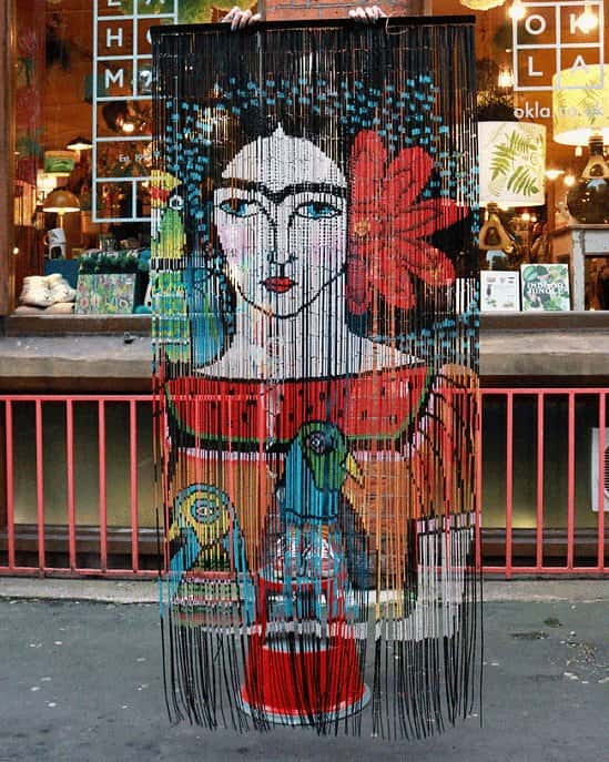 NEW PRODUCTS - Frida Illustration Bamboo Curtain £89.00!