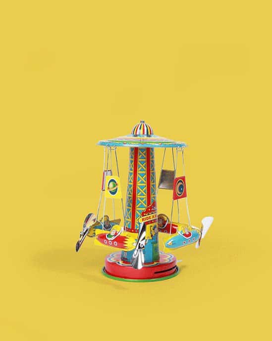 Rocket Ride Carousel Tin Toy - £39.00!