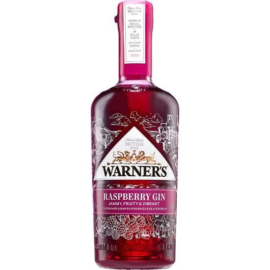 Gifts For Her - Warner's Raspberry & Fresh Hedgerow Fruit Gin 70CL: £39.50!