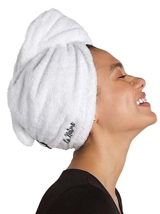 La Nature® Organic Cotton Hair Turban Towel - £23.00!