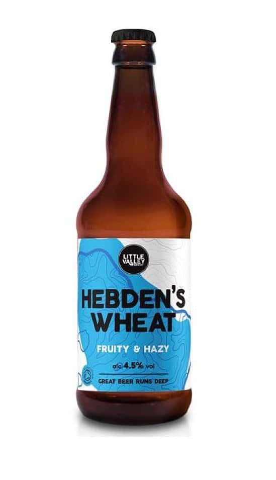 Fruity & Hazy Hebden’s Wheat beer 4.5%!