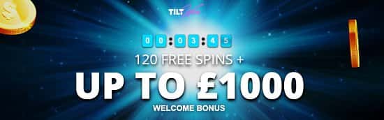 Love Slots? Get 120 FREE Spins & up to £100 welcome bonus
