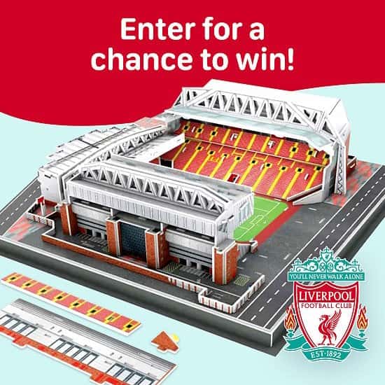 WIN Official Liverpool FC Anfield 3D Stadium Puzzle Snizl Ltd