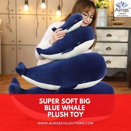 Super Soft Big Blue Whale Plush Toy