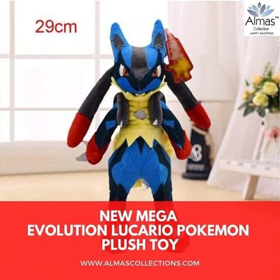 New Mega Evolution Lucario Pokemon Plush Toy