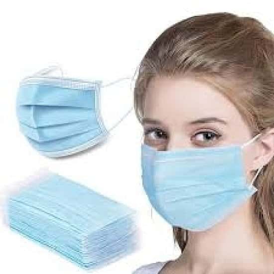 SAVE 70% + get Free Shipping on this 3 PLY DISPOSABLE MASK using Code: SNIZL70 WAS: £19.99 Now:£6.00