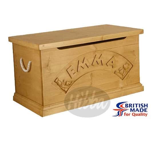 Solid Pine Personalised Toy Box – as gifted to HRH Prince George