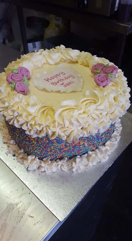 A Beautiful Fresh Cream Cake Fit for a Princess, only at Cake City