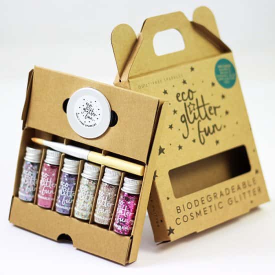 Eco Glitter uses compostable film to remain completely biodegradable while still dazzling!