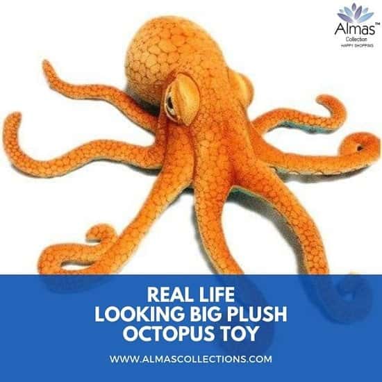New Real Life looking Big Plush Octopus Toy