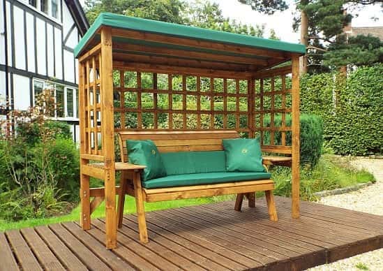 Wentworth Garden Arbour – Green 3 Seater